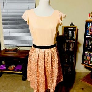 Forever21 Sequin Blush Pink Dress